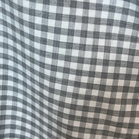 Frank & Eileen Barry Check Button-Up Shirt  in Gray size Medium - Picture 4 of 10